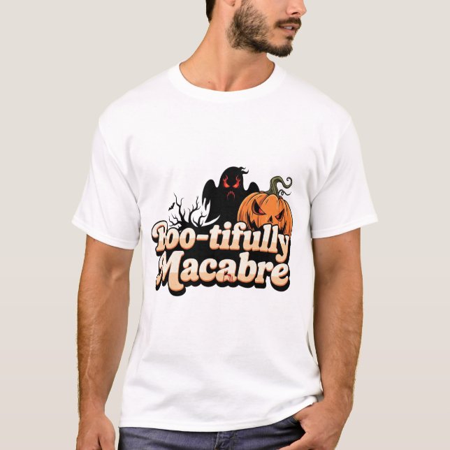 T-shirt Horreur d'Halloween Macabre Boo-tiful (Devant)