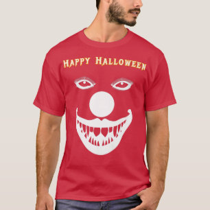 T-shirt horreur Happy Halloween effrayant clown vacances n