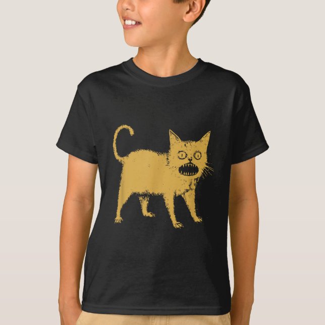 T-shirt Horrible chat japonais (Devant)