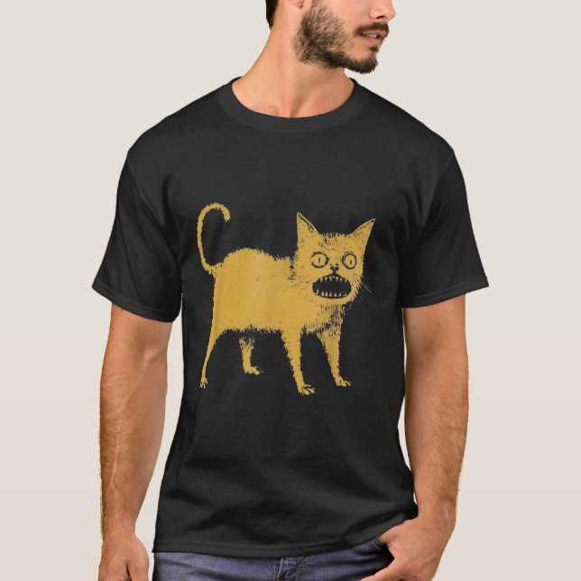 T-shirt Horrible chat japonais drôle (Devant)