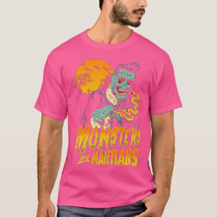 T-shirt Horror Art - Monsters Martians Logo - Psychobilly