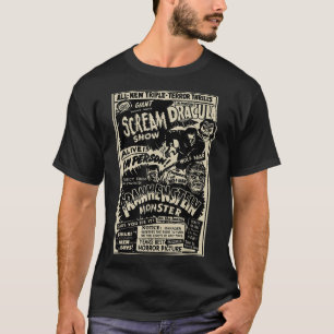 T-shirt Horror Movie Monsters Mummy Wolfman Dracula Franke