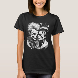 T-shirt Horror Punk Couple Occult Death Metal Rockabilly