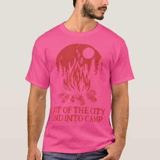 T-shirt Hors de la ville Camping Forest Camper Woods Rando