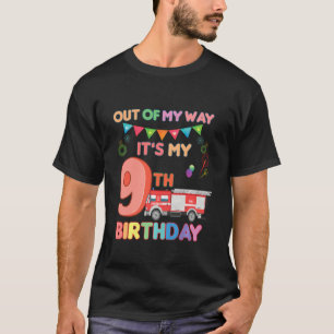 T-shirt Hors De Mon Chemin C'Est Mon 9E Anniversaire Garço