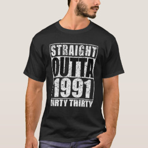 T-shirt Hors-droit 1991 Trente 30 30e anniversaire 