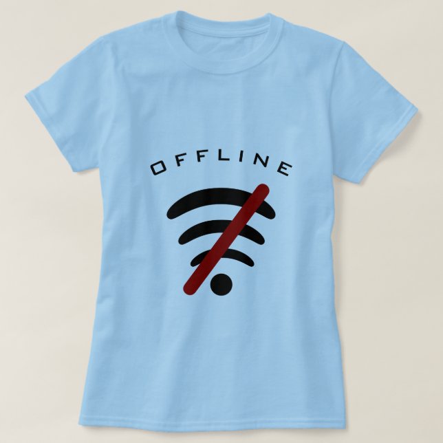 T-shirt Hors ligne - Personnalisable - (Design devant)