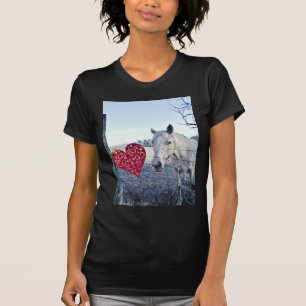 T-shirt HORSE coeur Valentine