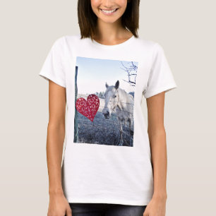 T-shirt HORSE coeur Valentine