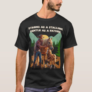 T-shirt Horse Dad Pride - Fête des pères Édition équestre