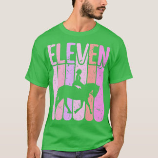 T-shirt Horse Girl 11e Anniversaire Équitation