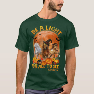 T-shirt Horse Lover Sorcière Citrouille de peur Boo Ghost 