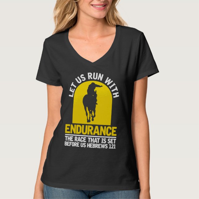 T-shirt Horse Riding Christian Equestrian  Endurance Ridin (Devant)