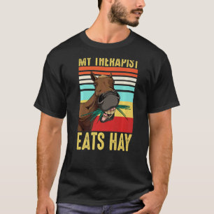 T-shirt Horse Therapist Racing Ride Animal Horseback Veter
