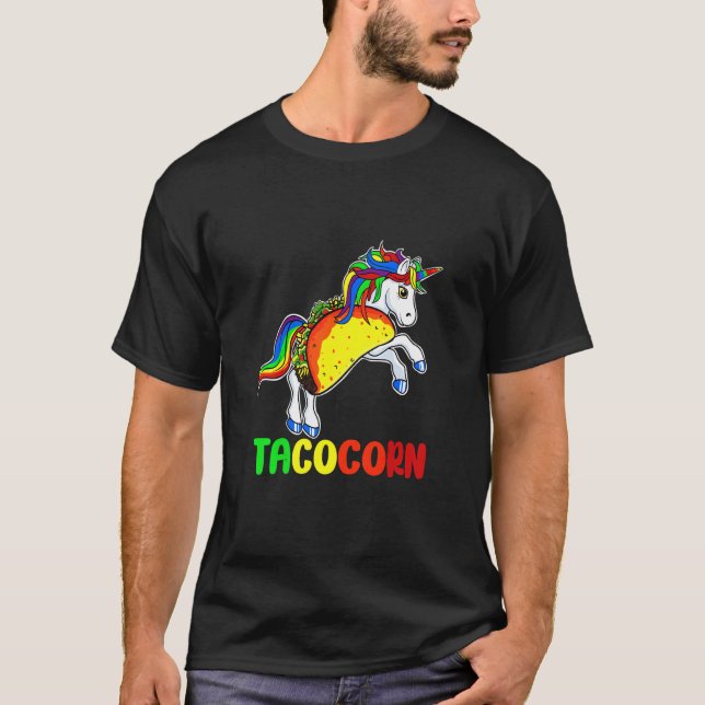 T-shirt Horse Unicorn Taco Festival mexicain (Devant)