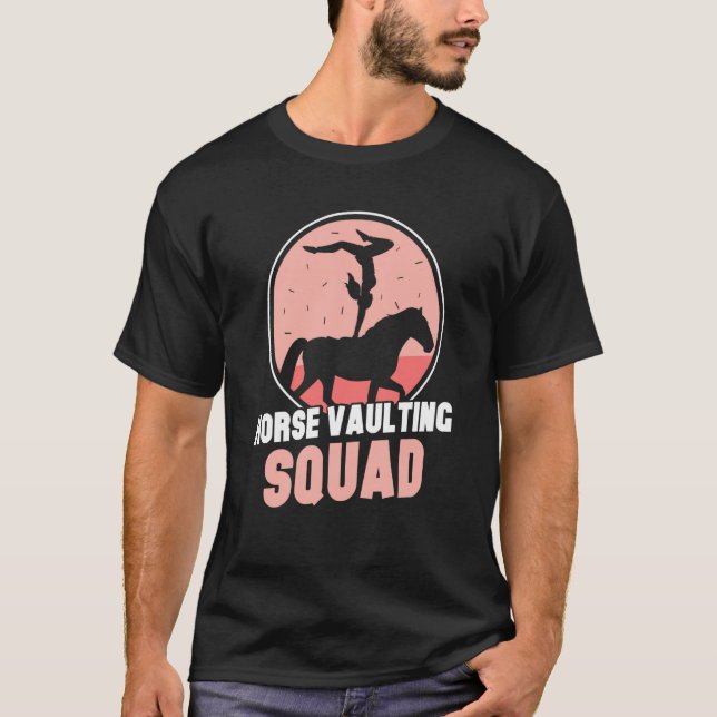 T-shirt Horse Vaulting Squad Hobby Horses Equestrian Vault (Devant)