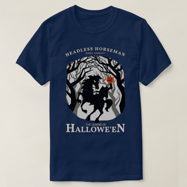 T-shirt Horseman sans tête roule ce soir (Design devant)
