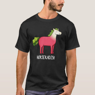 T-shirt Horseradish Funny Horse Pun Dark BG