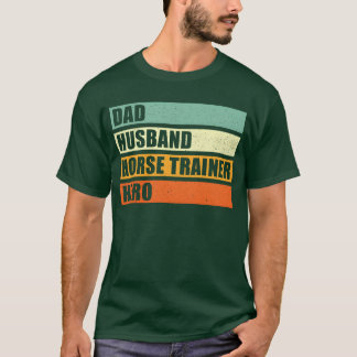 T-shirt Horserainer papa mari famille de héros