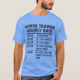 T-shirt Horserainer Taux horaire rétro