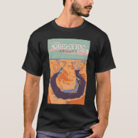 Horseshoe Bend Travel Art Vintage