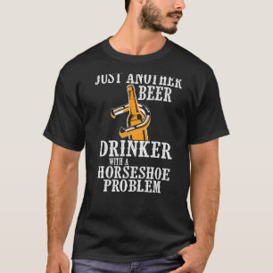 T-shirt Horseshoe Cool bière buveur chaussures Pitching Sp