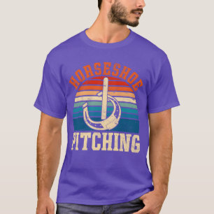 T-shirt Horseshoe lancer cadeau rétro chevaux fer à cheval