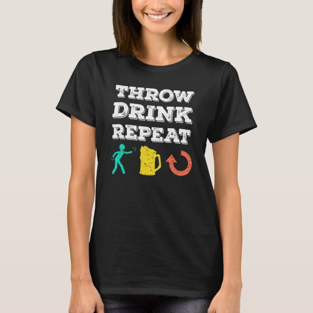 T-shirt Horseshoe Pitching Game mignonne Throwers Hommes F (Devant)