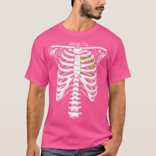T-shirt Horseshot Heart Skeleton Rib Cage Love Horses Skel