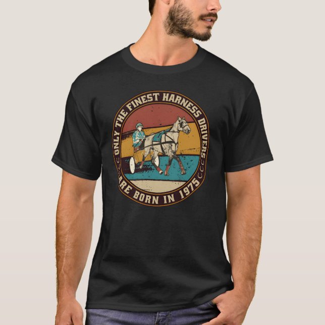 T-shirt HorsesrottingConducteurs nés en 1975 Amis d'annive (Devant)