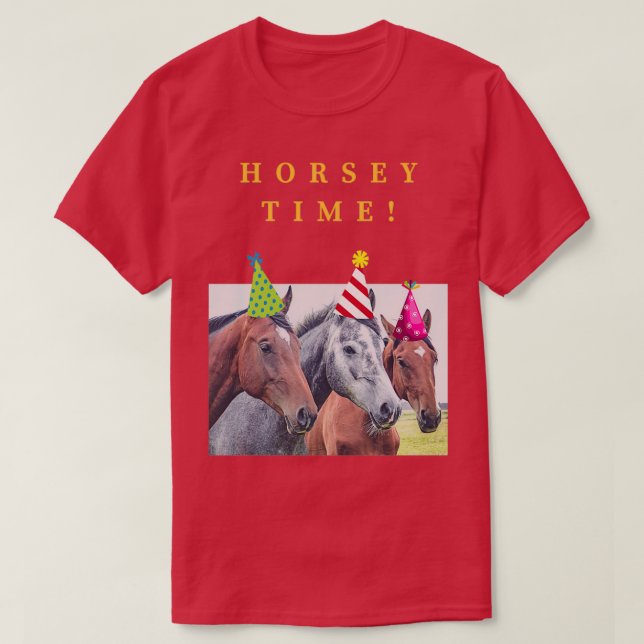 T-shirt Horsey Timefor Horse Lovers (Design devant)