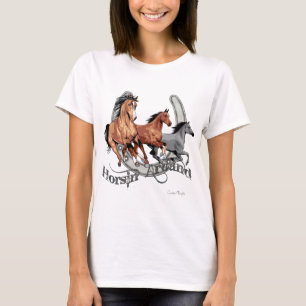 T-shirt Horsin' autour de l'engrenage de l'amoureux du che
