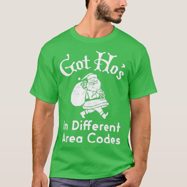 T-shirt Ho's dans les différents codes de zone (Devant)
