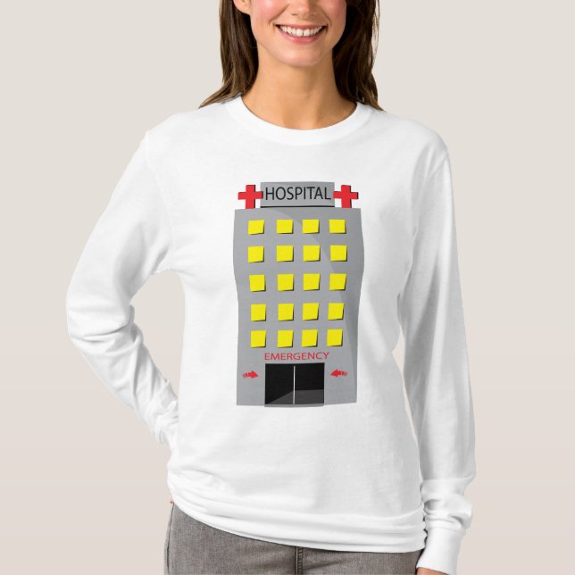 T-shirt Hospital Building Emergency Entrance (Devant)