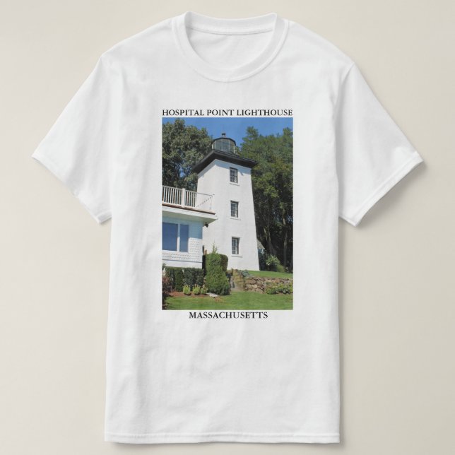 T-shirt Hospital Point Lighthouse, Massachusetts (Design devant)