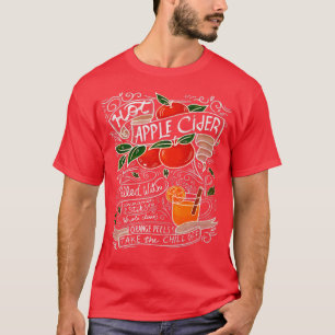 T-shirt Hot Apple Cider Recette Funny Automne Festival d'a