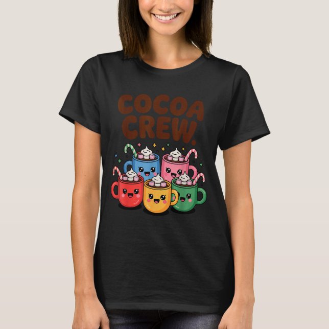 T-shirt Hot Chocolate Matching Pajamas Cocoa Crew Cute Chr (Devant)