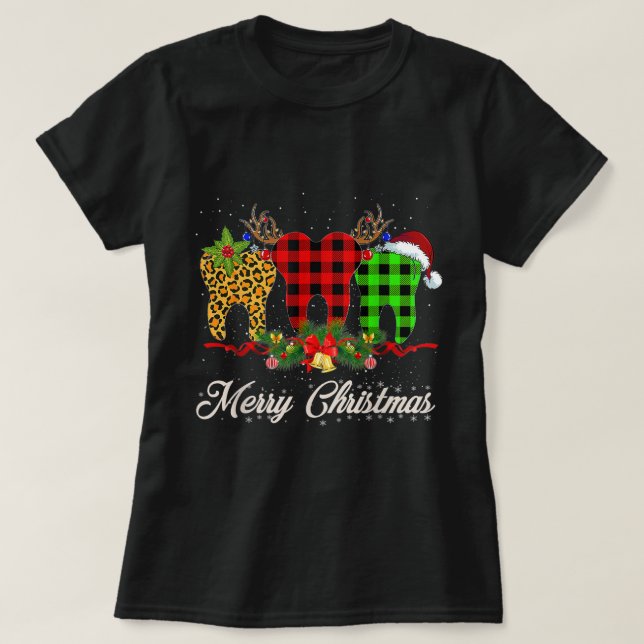 T-shirt Hot Daddy Gnome Buffalo Plaid Correspondant Noël 2 (Design devant)