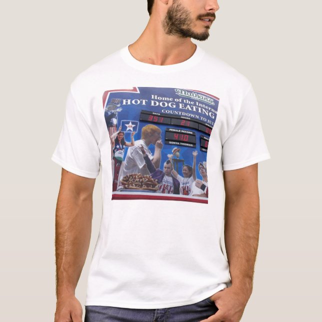 T-shirt Hot-dog de Coney Island (Devant)