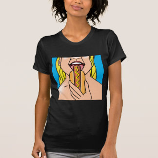 T-shirt Hot-dog de Madame Eating