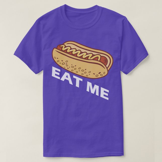 T-shirt Hot Dog Me Mange (Design devant)