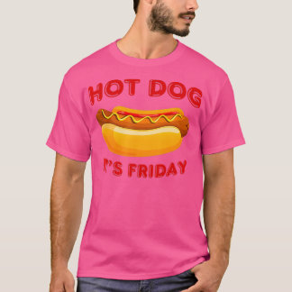 T-shirt Hot Dog Son Vendredi Fun Vêtement