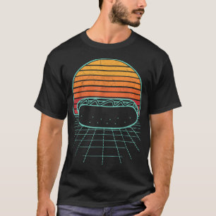 T-shirt Hot Dog Sunset Retro Hotdog Sausage Frankfurter Wi