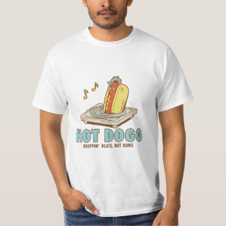 T-shirt Hot Dogg – Droppin’ Beats, Not Buns Funny Tee