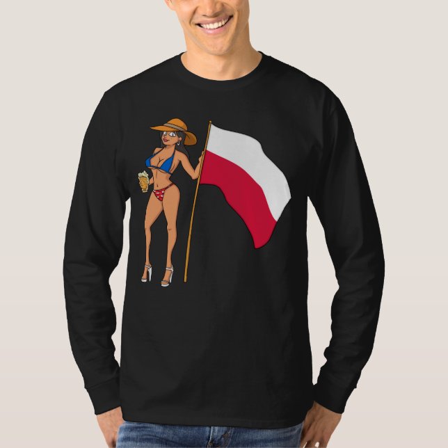 T-shirt Hot Fan Girl Poland (Devant)