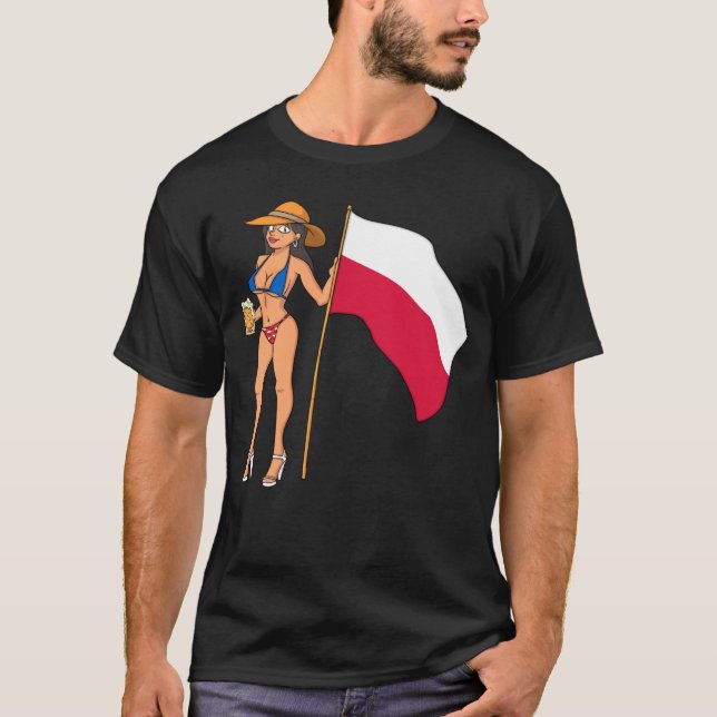T-shirt Hot Fan Girl Poland (Devant)