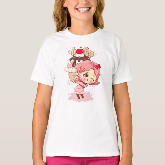 T-shirt Hot Fudgy Girl (Devant)