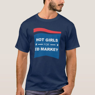 T-shirt Hot Girls for Ed Markey Oversize