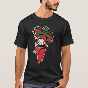 T-shirt Hot Jalapeno Illustration Chili Pepper Mexican Gif