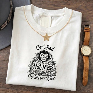 T-shirt Hot Mess Singe Impertinent